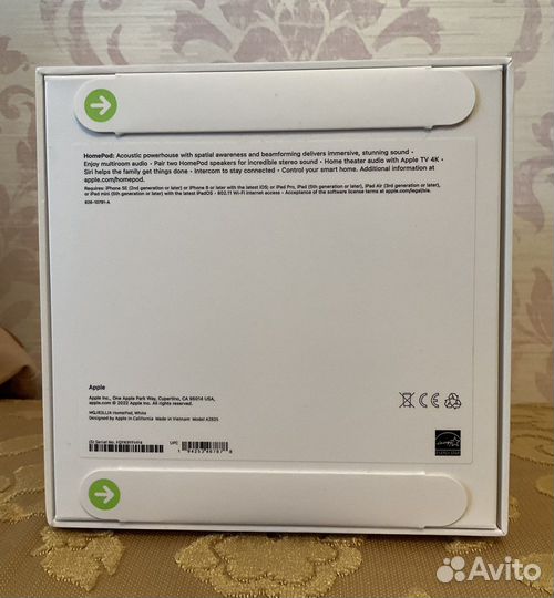 HomePod 2 Apple - белая. Новая колонка