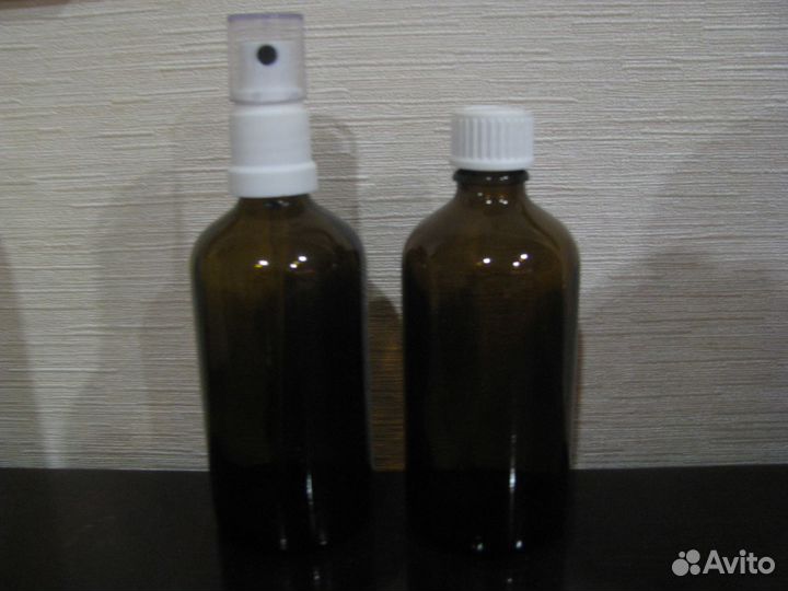 Бутылочки из темного стекла