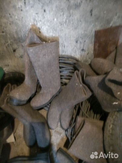 Валенки мужские на резиновой подошве