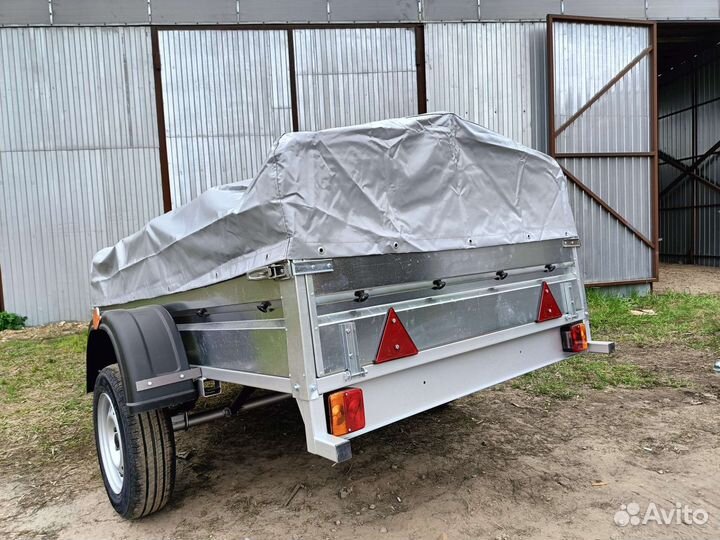 Прицеп легковой 2.5м полный комплект. Колëса, тент
