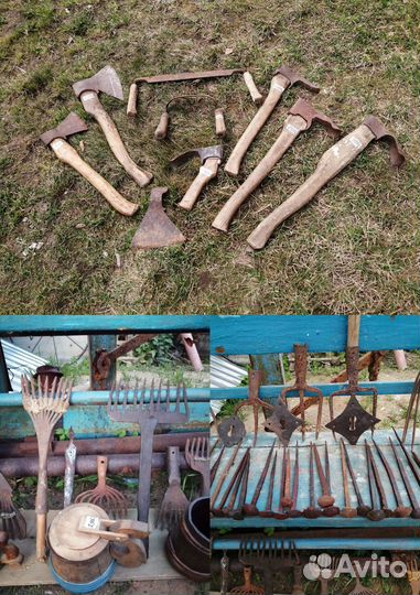 Кованые старинные изделия - замок, ключ, кузнецкие