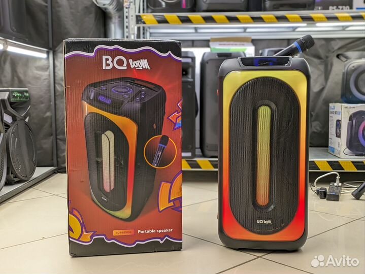 Колонка BQ 350ватт беспроводная с подсветкой