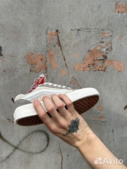 Vans Knu Skool Дутыши Бежевый кеды 36-45