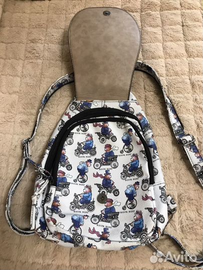 Рюкзак кожаный для девочки