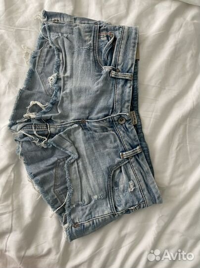 Шорты джинсовые pull and bear