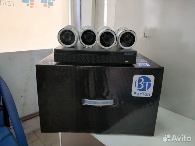 Комплект видеонаблюдения 4 камеры