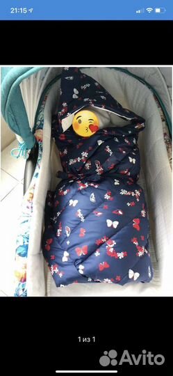 Одеяло-Конверт Mansita Дауни Баттерфляй 90*90см