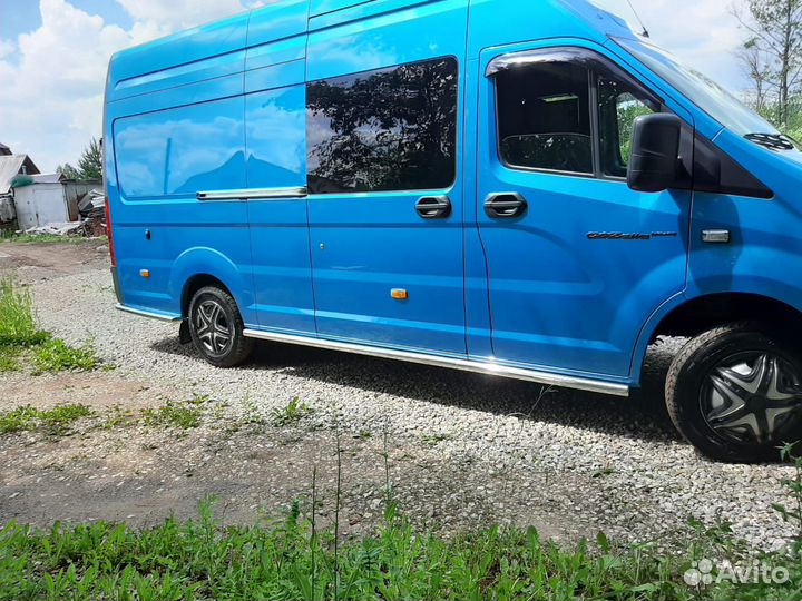 Защита штатных порогов 60 мм Газель Next