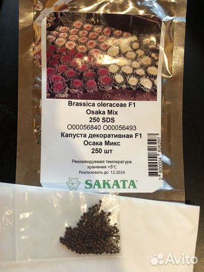 Семена декоративной капусты Осака Микс F1
