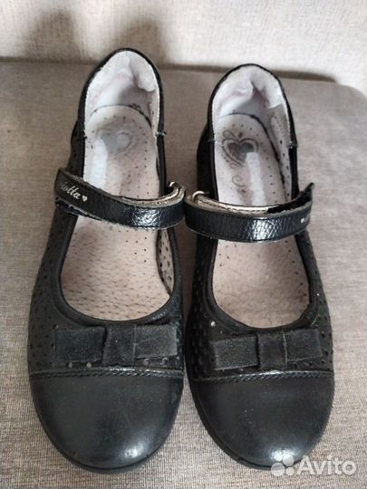Туфли для девочки нат кожа 32 р