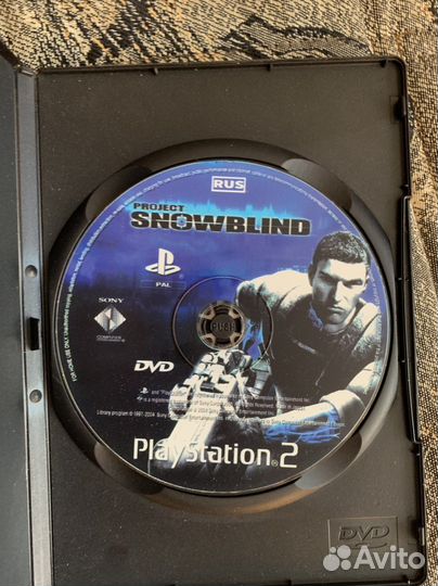 Sony PlayStation 2 диск snowblind