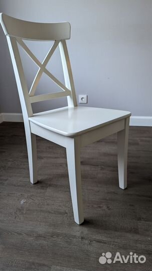 Стол IKEA ingatorp и 4 стула IKEA ingolf