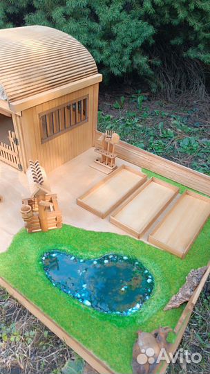 Домики.ферма и конюшни для фигурок типа шляйх