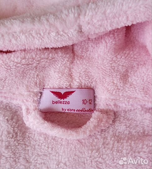 Новый халат банный 10-12 лет 134-146 рост розовый