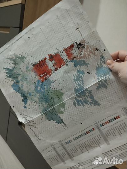 Набор для вышивания крестом panna. Остатки