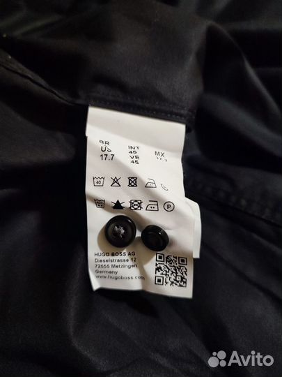 Рубашка Hugo Boss (L-XL) 45 17 3/4