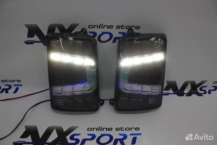 Фонари (темные) Niva 4x4 в стиле Lexus