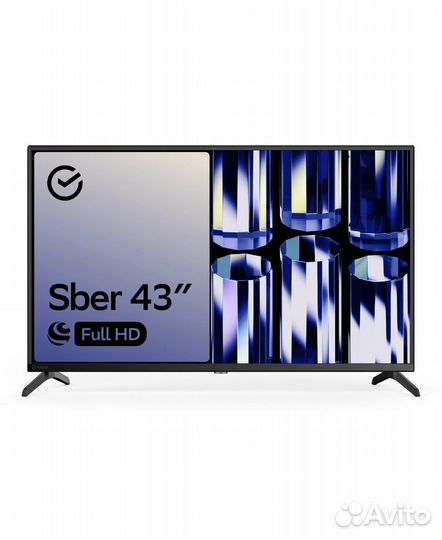 Телевизор Sber SDX-43F2012B, 43