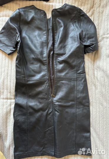 Платье из натуральной кожи