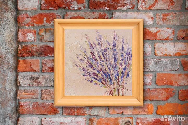 Картина лаванда букет масло в подарок