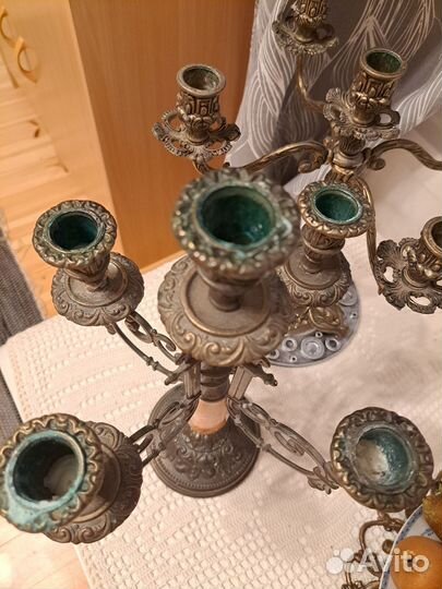Подсвечники и канделябры бронза