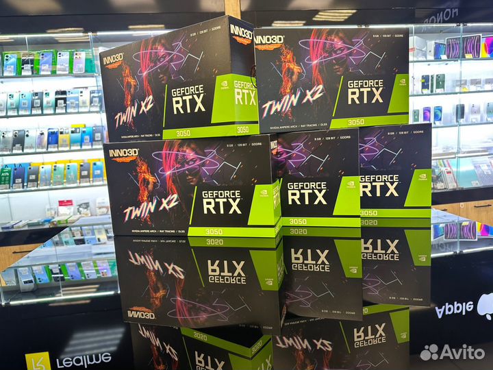 New/Inno3D GeForce RTX 3050 twin X2 8 гб