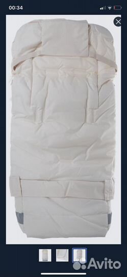 Зимний конверт в коляску на овчине