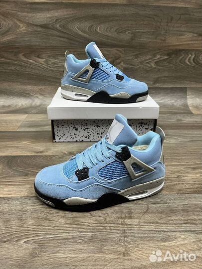 Кроссовки nike air jordan 4, с мехом, зимние