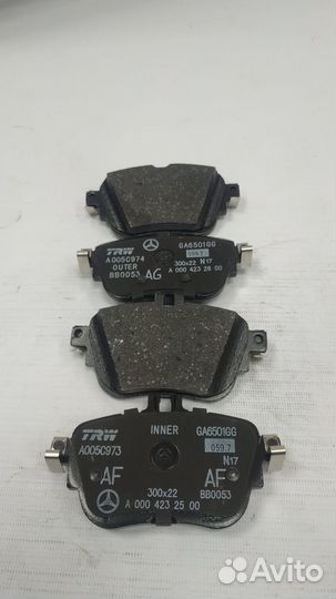 Колодки тормозные зад. MB W213 C238 A0004209203