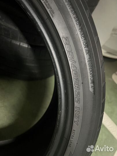 Yokohama Advan Sport V107 285/40 R22 и 325/35 R22 110Y