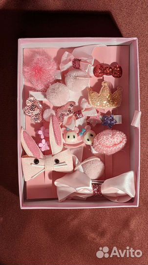 Набор резинок и заколок детские