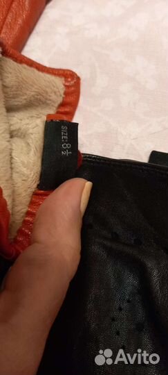 Перчатки женские кожаные 7