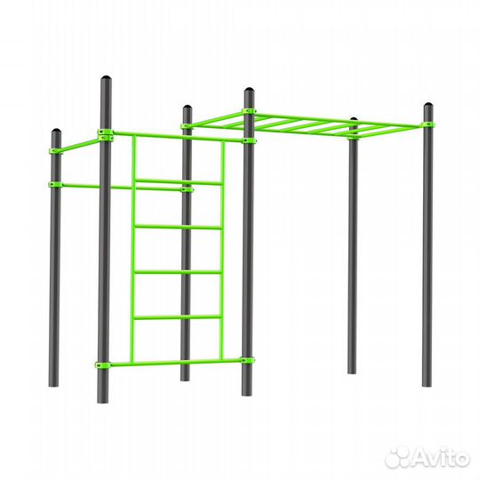 Воркаут (3 перекладины, шведская стенка) W218