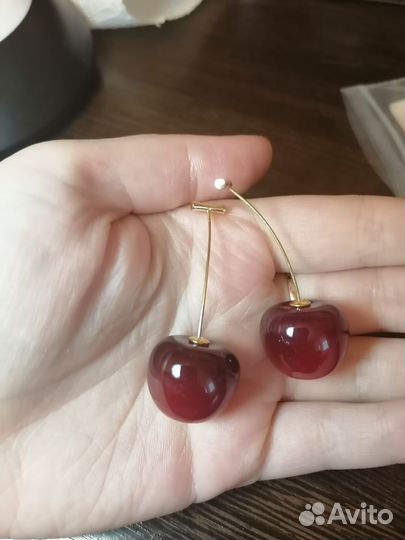 Серьги Вишенки