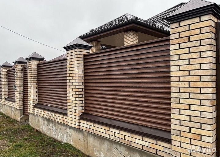 Забор Жалюзи / Ранчо Металлический