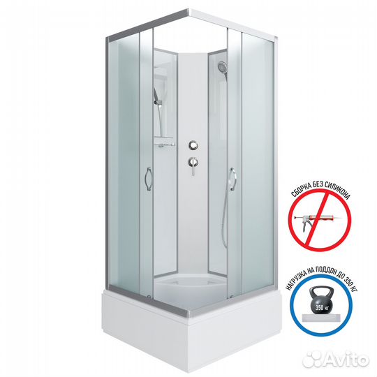 Душевая кабина Niagara Classic NG-1108-14BK (90х90х200)