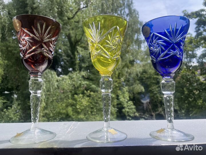 Цветной хрусталь винтаж