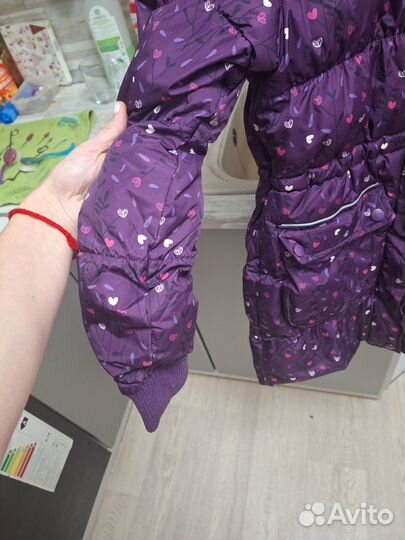 Зимний пуховик на девочку 140