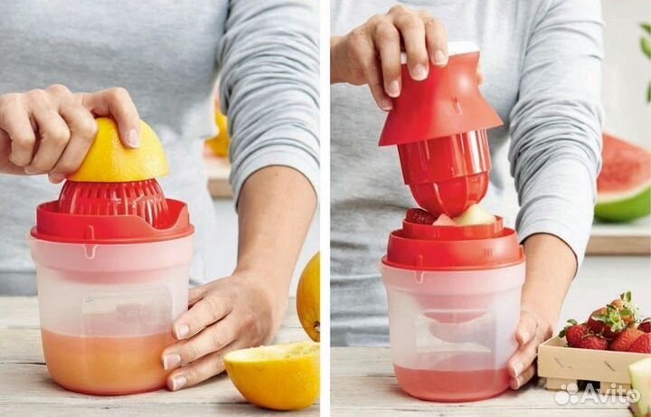 Посуда Таппервер красный коралловый розовый