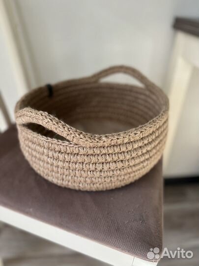 Корзина из джута