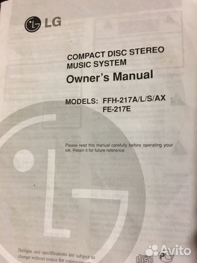 Музыкальный центр lg