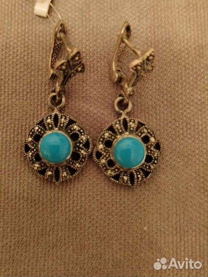 Комплект серьги и кольцо