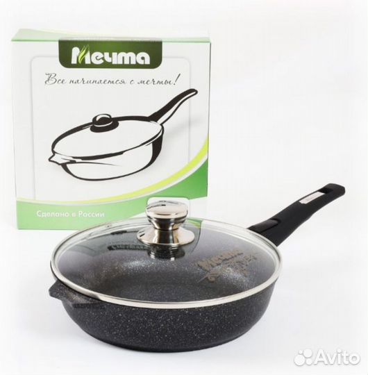 Сковорода с антипригарным покрытием 30см