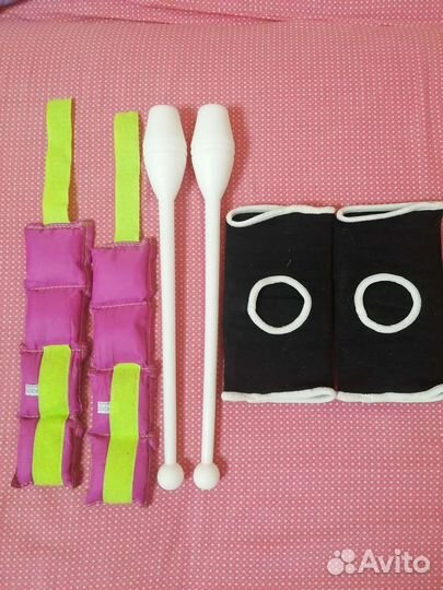 Булавы, утяжелители, наколенники