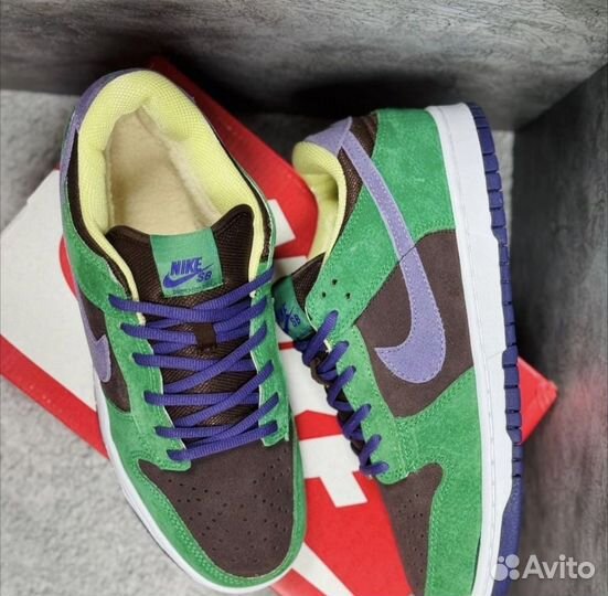 Кроссовки зимние Nike SB dunk low retro veneer