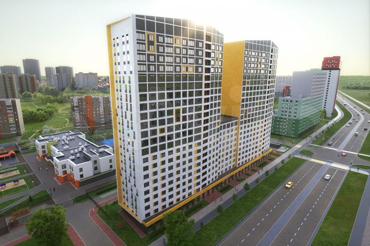 2-к. квартира, 47,7 м², 15/23 эт.