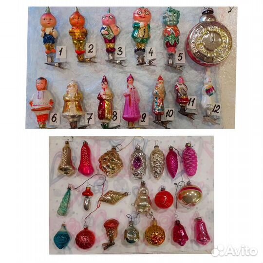Елочные игрушки 50-60х годов
