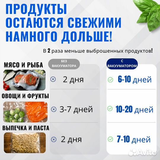 Вакуумный упаковщик для продуктов