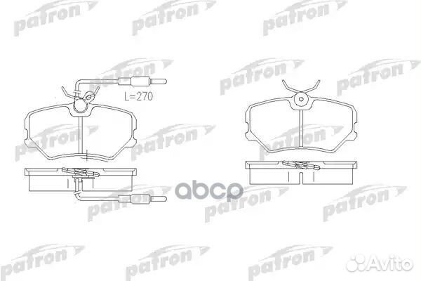 Колодки тормозные дисковые передн samand peuge