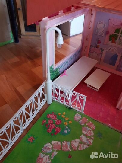 Кукольный домик для барби с мебелью